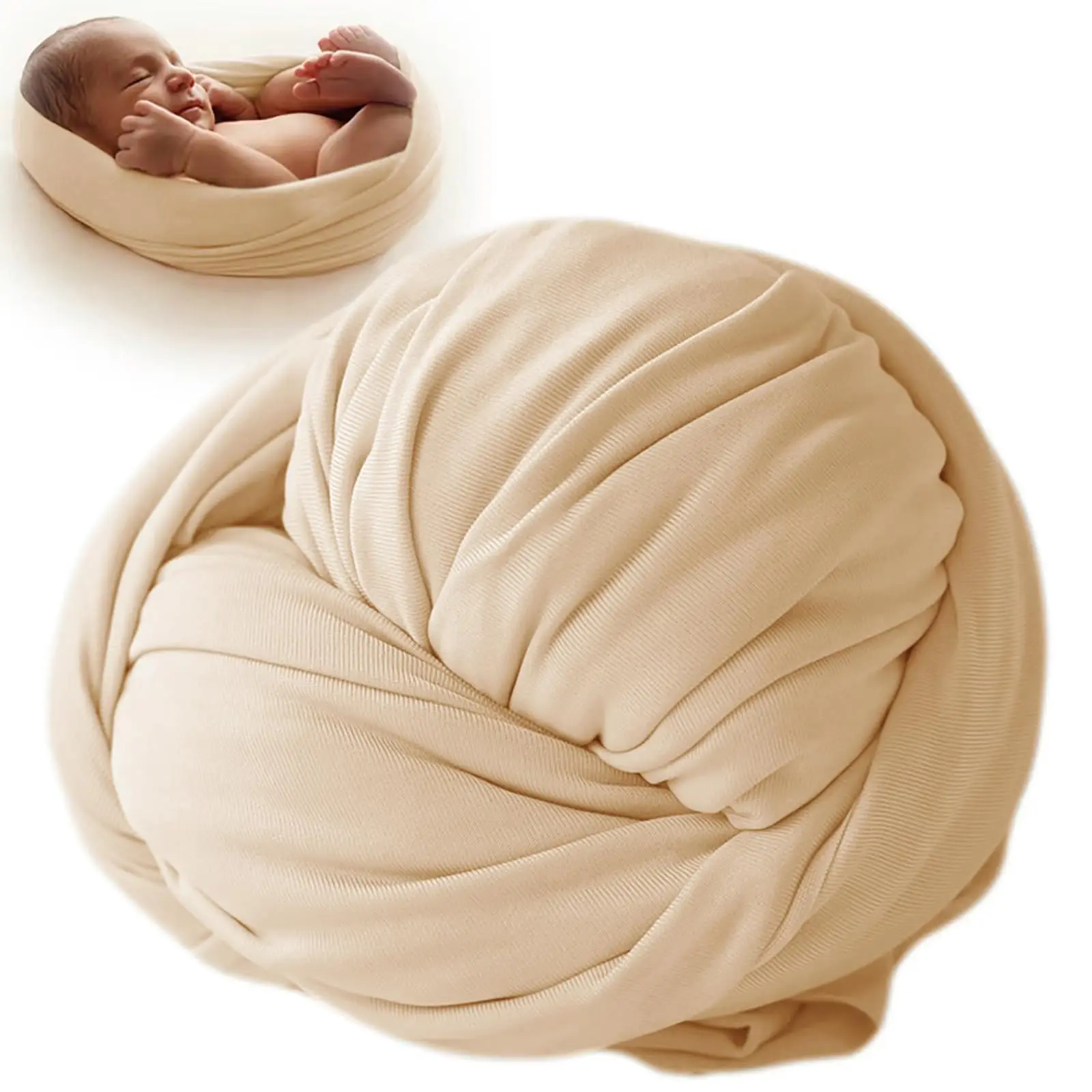 Newborn Photography Props Stretchy Baby Wrap Swaddle Blanket Soft Infant Posing Fabric for Baby Boy Girl Photo Shoot