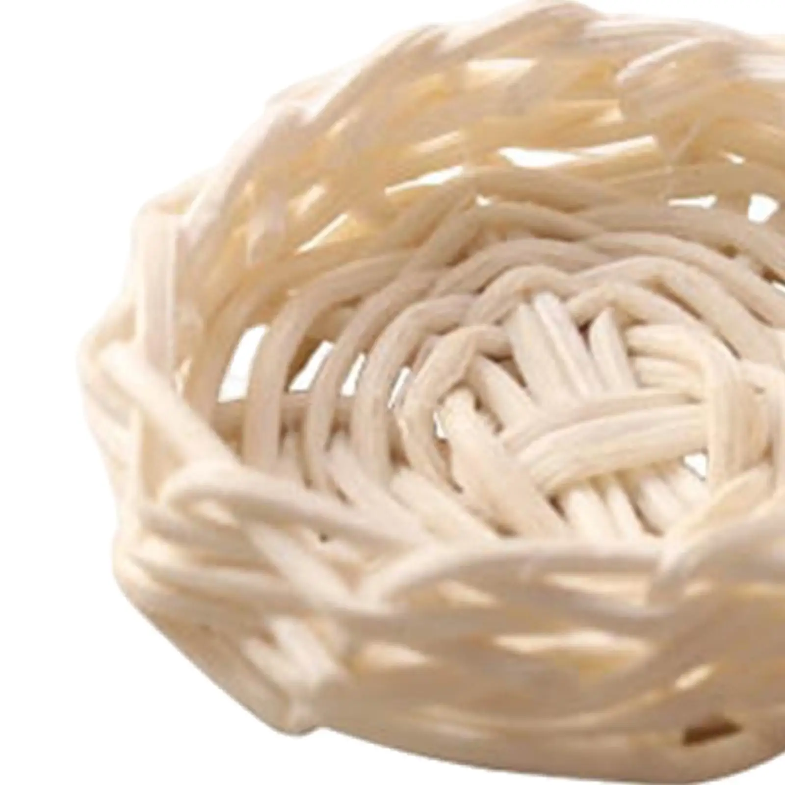 1:12 Mini Cesta de armazenamento de madeira Acessórios para bonecas Decoração Suprimentos de cenário