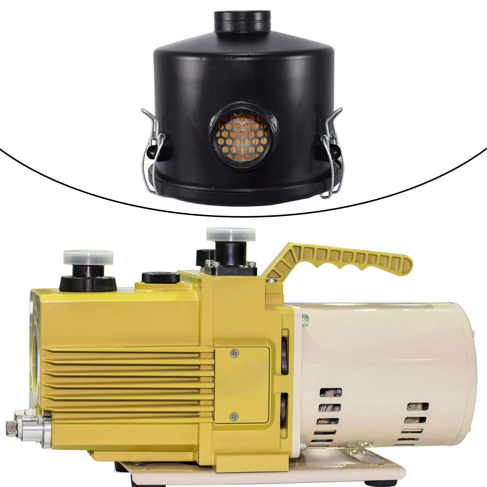 F002 3/4 Inch Inline Vacuum Pump Filter Cast Iron Robust Accessory with Locking