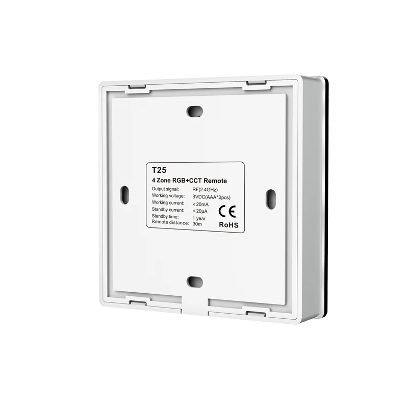 Imagem -06 - Parede Montado Vidro Touch Panel Única Cor Led Controlador 3v Cct Zona Interruptor Dimmer Rgb Rgbw Rgbcct 86 tipo