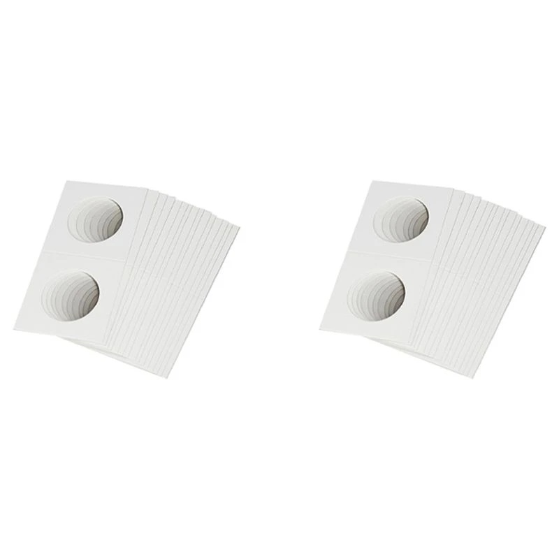 Hot kf-100PCS Square Cardboard Coin Holders Coin Supplies Coin Album Collection Lighthouse Stamp Coin Holders Cover Case