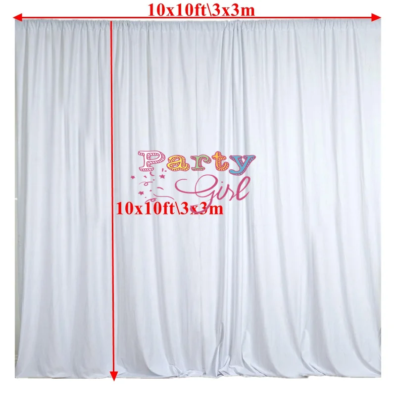 Seamless Panel Polyester Wedding Backdrop Curtain Stage Background Event Party Backdrops Decoration