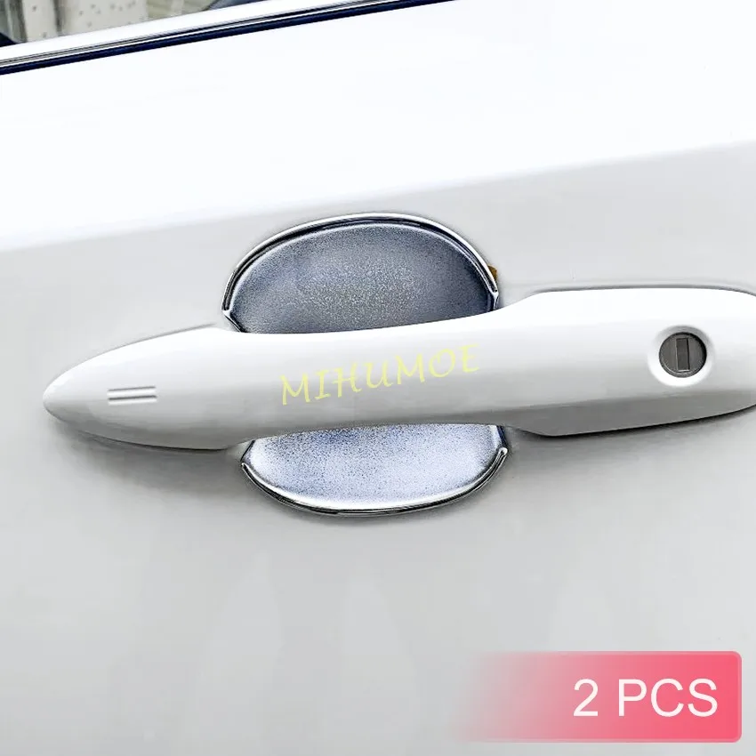 Matt Chrome Door Handle Cup Surrounds Accessories For Toyota Prius 60 2023 2024 2025