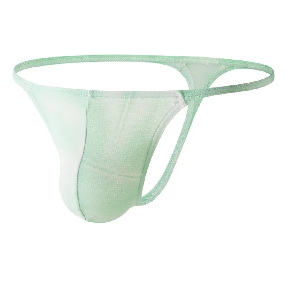 Men G Strings And Thongs Underwear Men Pouch Ice Silk Sissy Panties Sexy One Size Bikini Jockstrap Tanga Hombre Gay Underpants