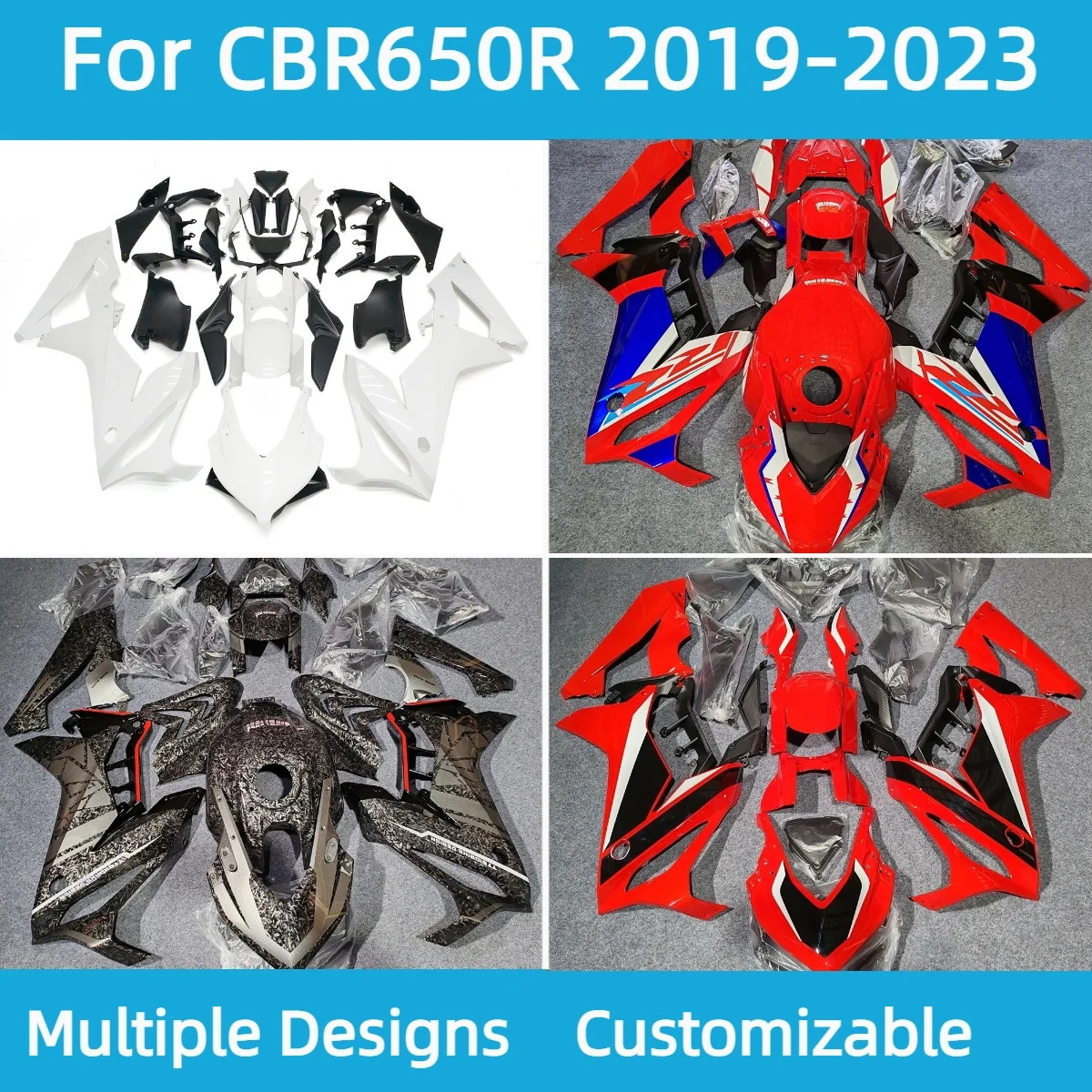 

For Honda CBR 650R 2019-2023 Injection Fairings CBR650R 19-23 Aftermarket Motorcycle Body Cover Fairing Kit