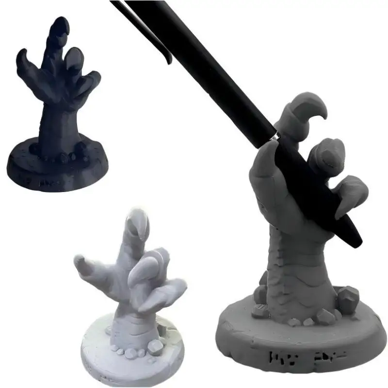 〔NN71〕3D Printed Dragon Claw Pen Holder Cool Desktop Organizer Stationery For Home Office Desk Decoration Gift