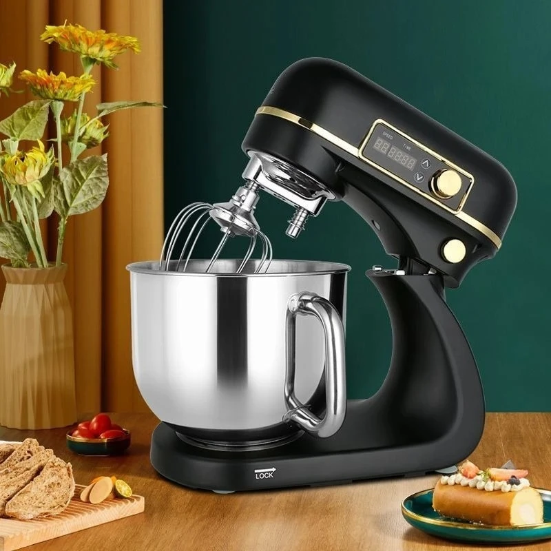 

Fully automatic DC silent double knife chef machine household multi-functional dough kneading machine cream intelligent mixer