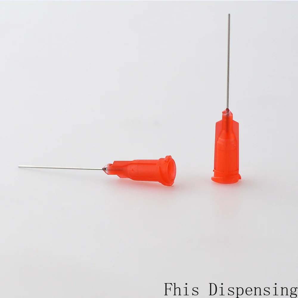 24G 1 Inch W/ISO Standard Precision Passivated S.S Dispense Tip with PP Safetylok Hub Glue Dispensing Needle Tips