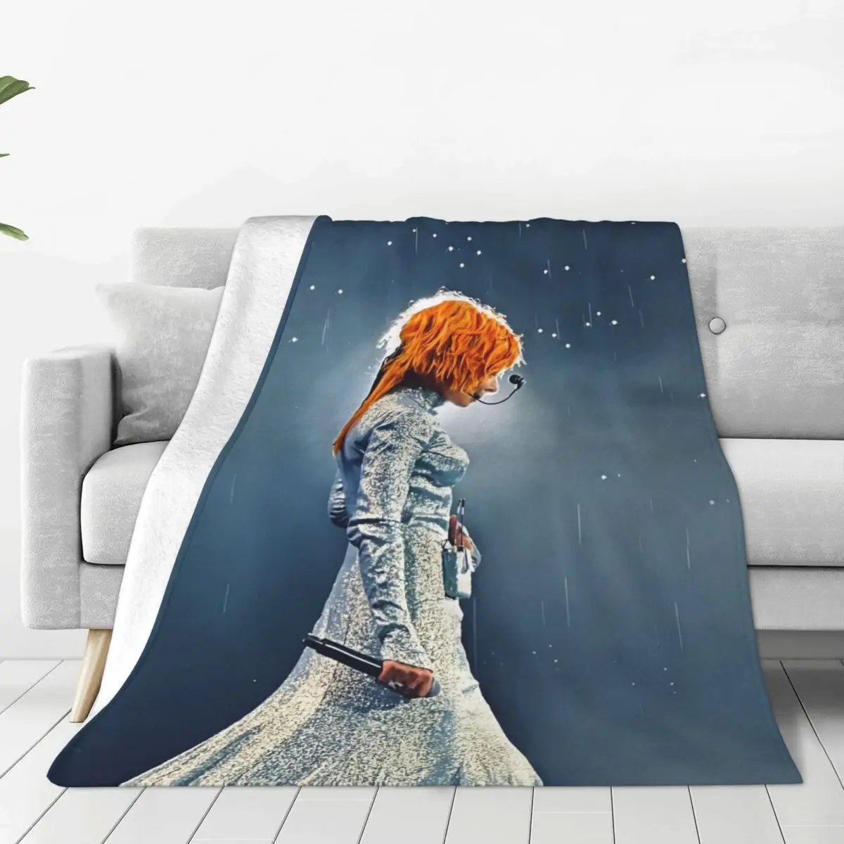 Custom Sofa Fleece Mylene Farmer Throw Blanket Warm Flannel French Singer Blankets for Bed Home Sofa Quilt