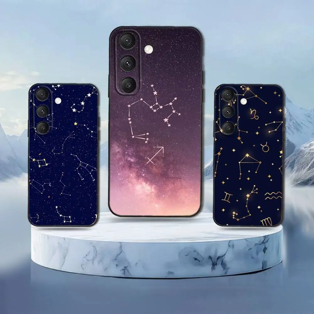 

Twelve constellations Phone Case For Samsung Galaxy S25,S24,S21,S22,S23,S30,Ultra,S20,Plus,Fe,Lite,Note,10,9,5G Black Cover