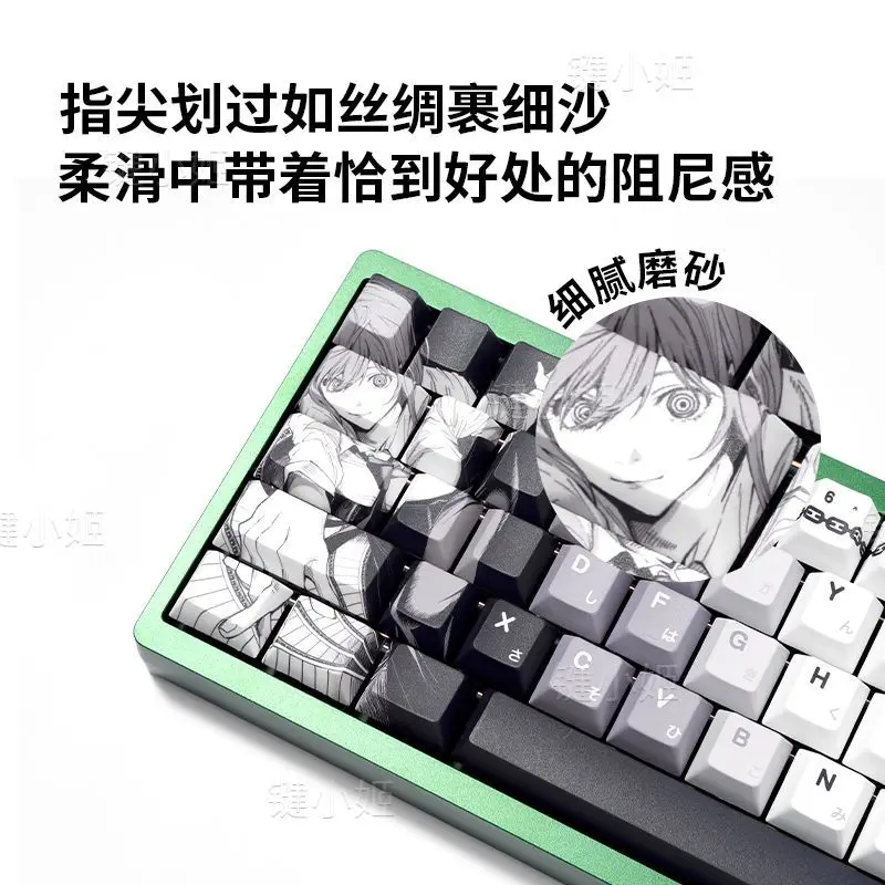 

Makima Keycaps Anime PBT Keycap 138 Keys Chreey Keycaps Japan Key Cap Dye-sub Mechanical Keyboard Caps for Mad 68 Wooting 60