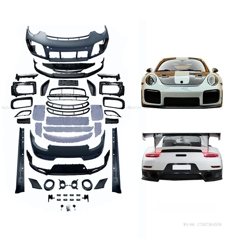 

Car Modification Upgrade Rear Body Kit and Car Grille Accessories Front Bumper for 911 Carrera 991.1 991.2 GT2 RS
