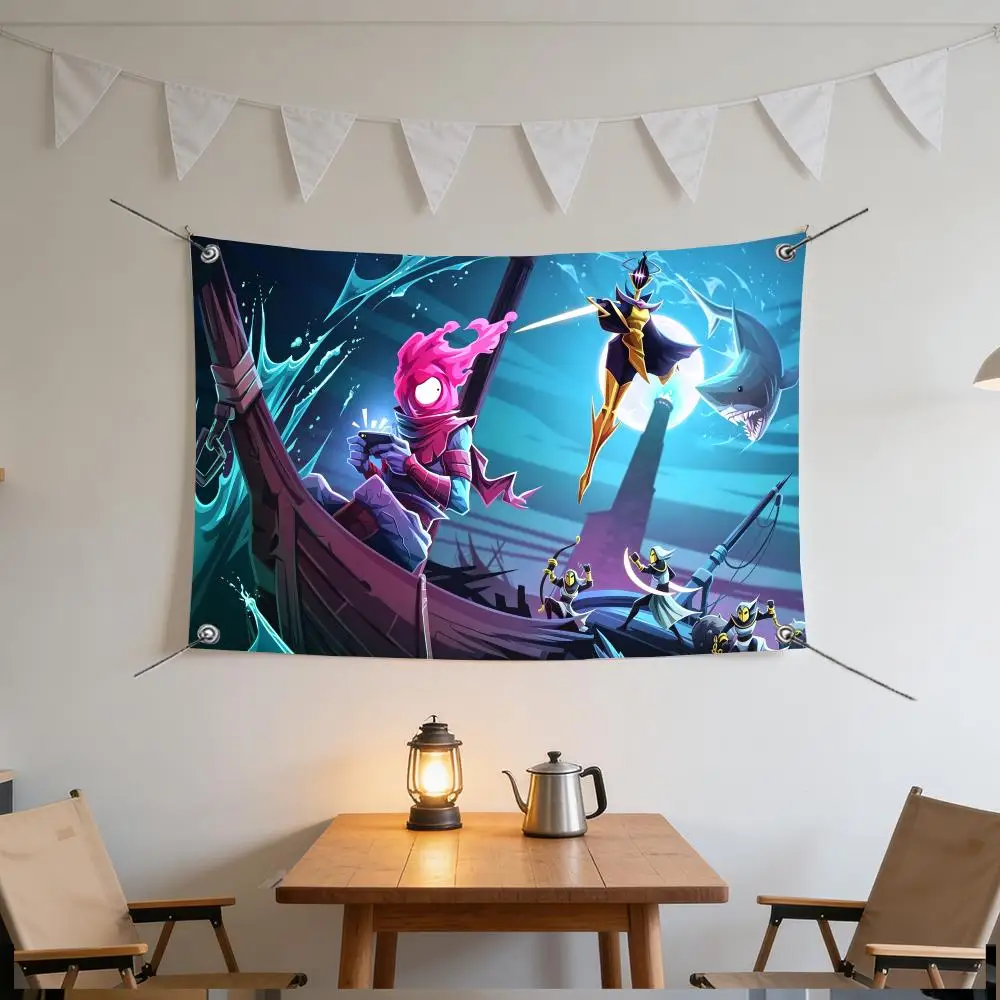 Game Rogue D-Dead Cells Metroidvania Flags Specialized for indoor and outdoor home decorations, outdoor camping, and bar parties