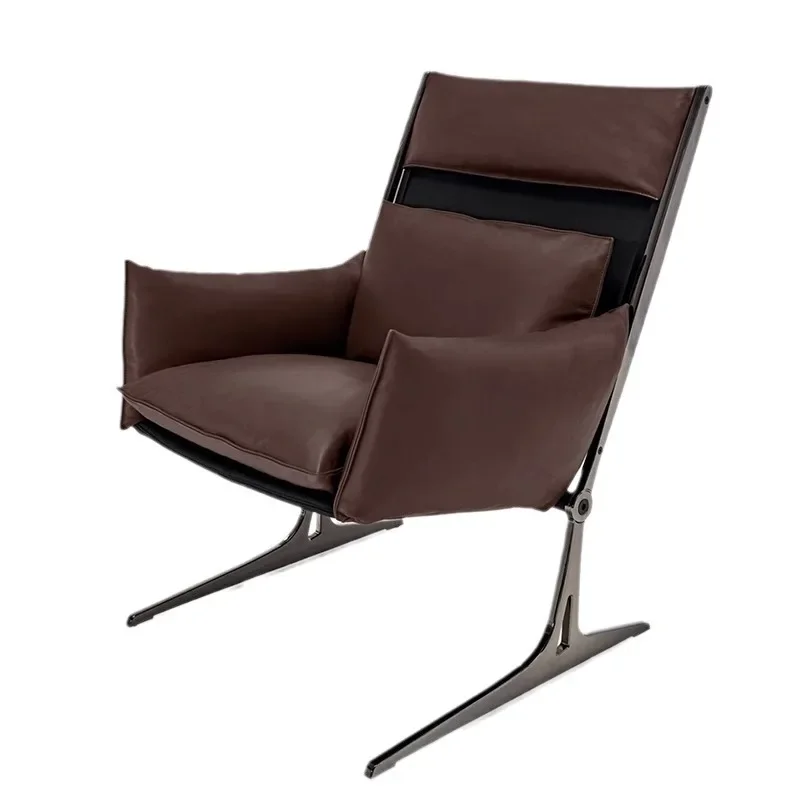 

Sofa Leisure Chair Designer Frosted Leather Chair Fabric Leisure Chair Living Room Modern and Simple