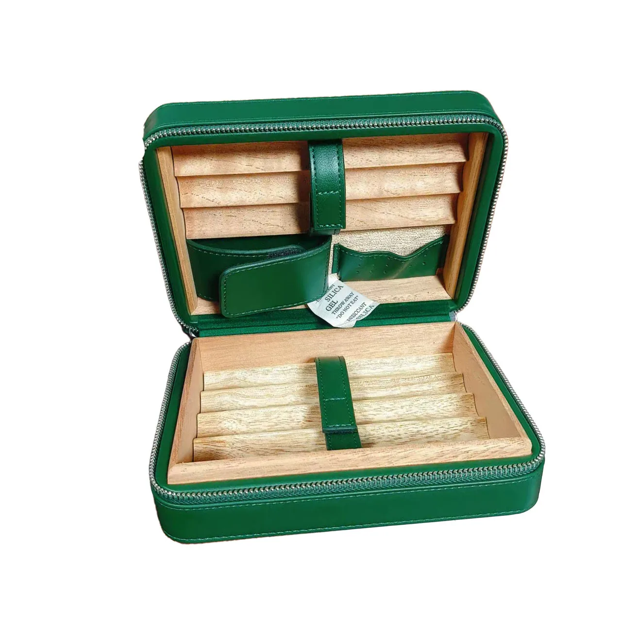 

Humidor Кедровый кожаный увлажняющий крем Портативный восьми упаковок сигар