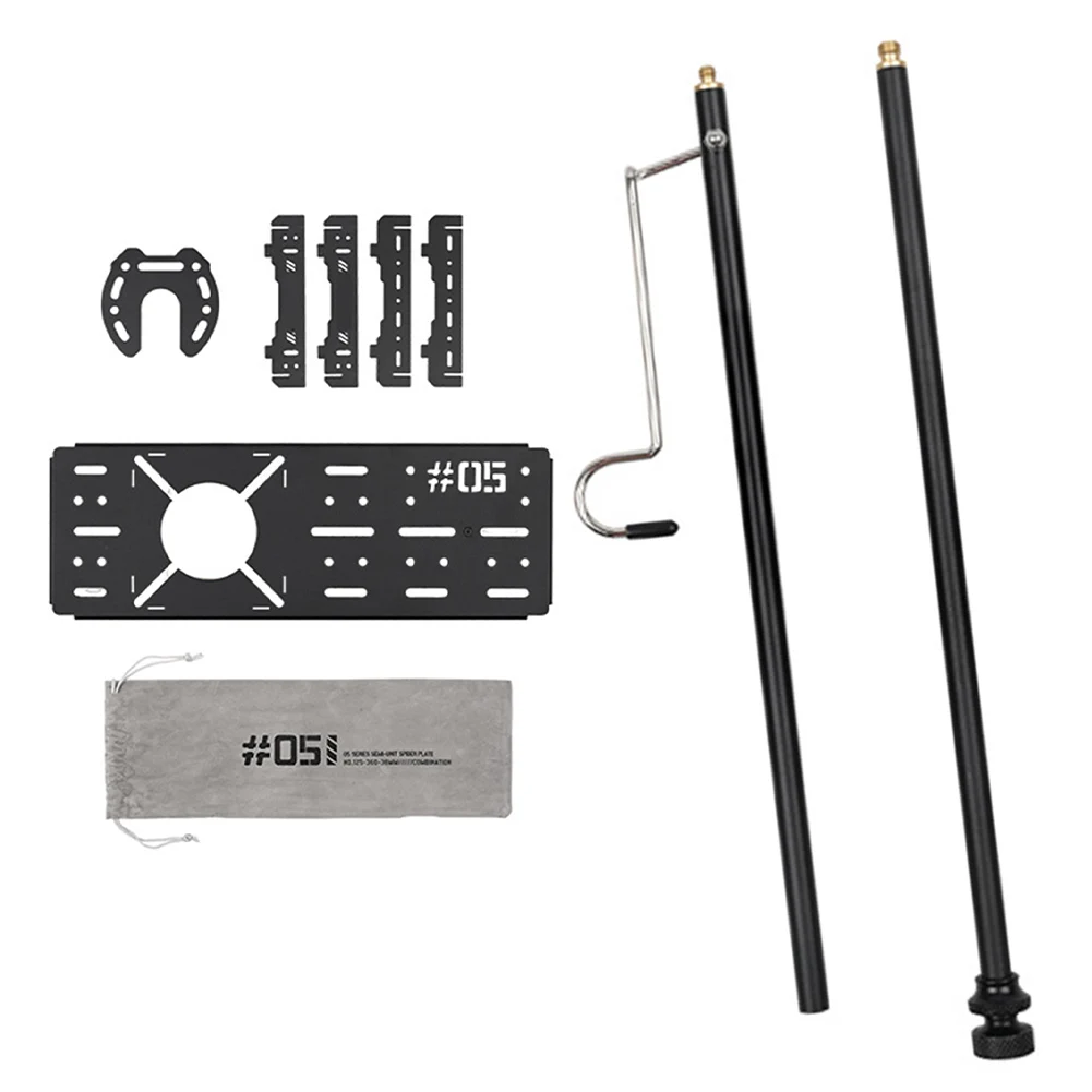 

Camping Furnace Board Light Stand For IGT Camping Table Multifunctional Modular Aluminum Alloy And Stainless Steel Accessories