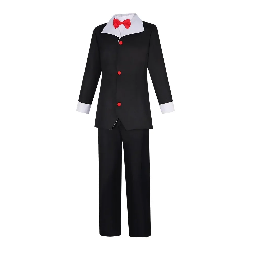 Anime Hell Inn Husk Cosplay Costume Coat Lining Pants Bow Tie Hat Full Set Le Démon Husk Role Play Uniform Suit Halloween Party - view 2