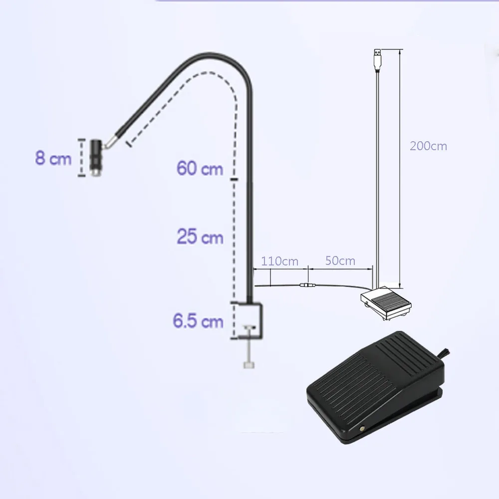 5V USB UV Lash Light do kleju do rzęs UV Przedłużanie rzęs LED Lampa do utwardzania kleju UV do paznokci Regulowana regulacja ostrości mocy ﻿