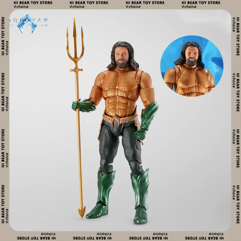 Fondjoy Justice League Anime Figure Aquaman Figurine Toy Model 1:9 Arthur Curry Action Figure Collection Ornament Birthday Gifts