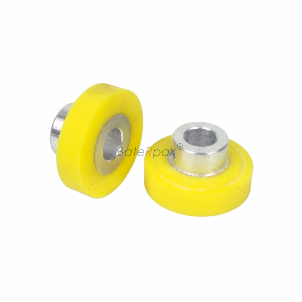 BateRpak-Máquina de embalagem Vertical peça sobresselente, Yellolw Ruber Film Roda de imprensa, 1 par = 2pcs roda preço, 14 milímetros