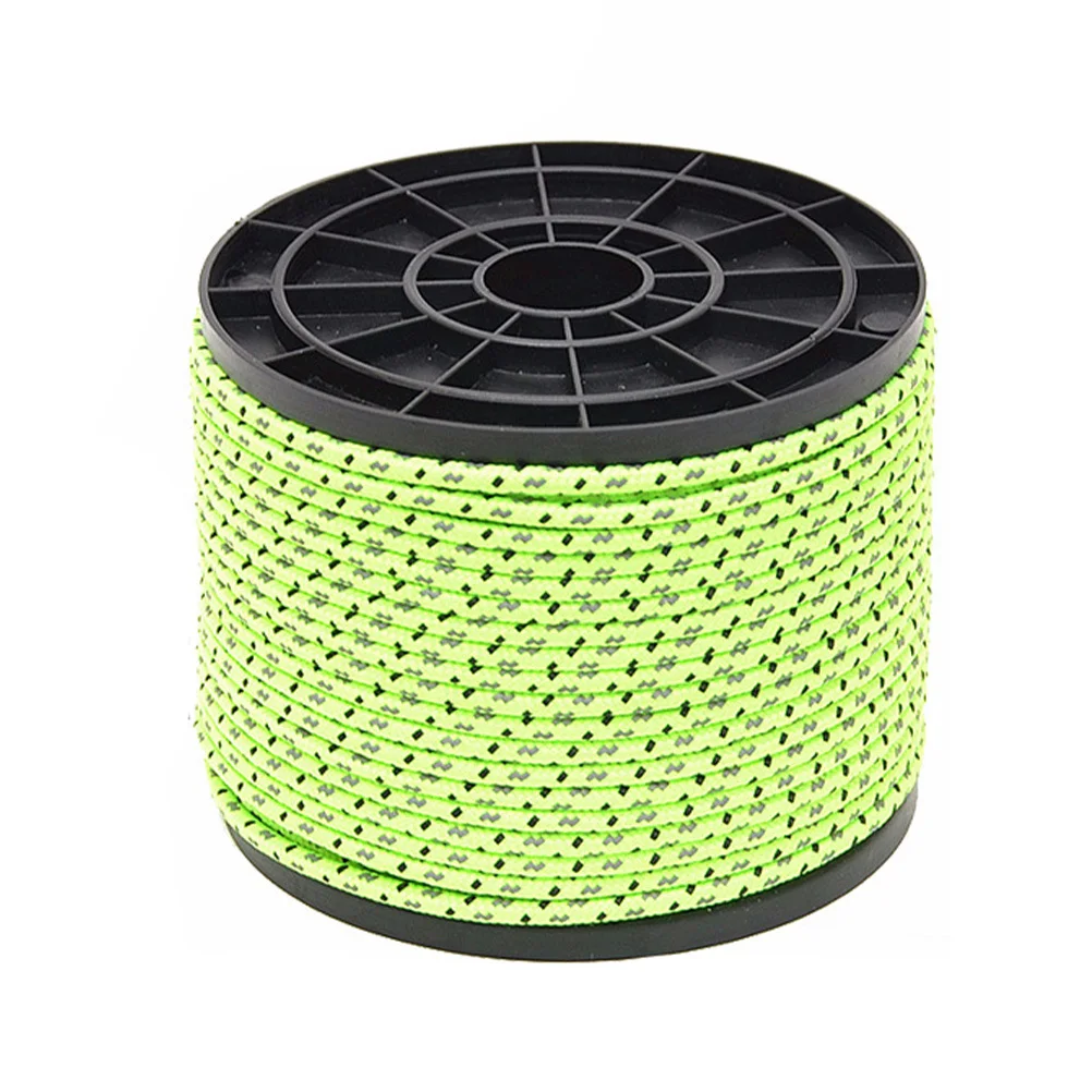 

50m Reflective Rope Windproof Tent Guy Line for Camping Hiking Outdoor Tent Accessories Camping Reflective Rope