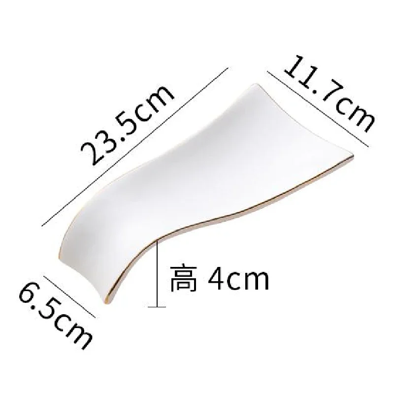 Tableware Light Luxury Ceramic Kitchen Golden Spoon Rack To Hold Chopsticks Rack Household Shelf Shelf Leaking Kitchen Supplies