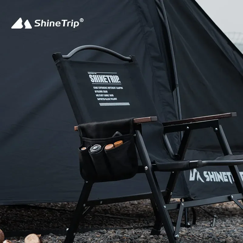 ShineTrip Outdoor Camping Chair Armrest Hanging Bag Waterproof and Wear Resistant Multi Functional Double Layer Storage Bag