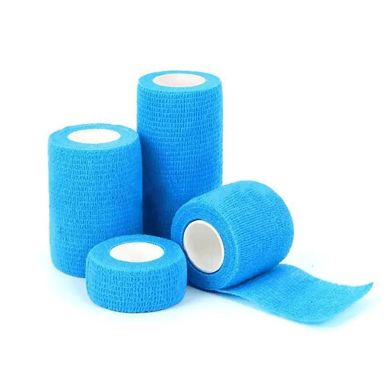 4Pcs Waterproof Cohesive Self‑Adhesive Bandage, Elastic Therapy Muscle Wrap Tape, Joint Finger Protector, First Aid Accessory