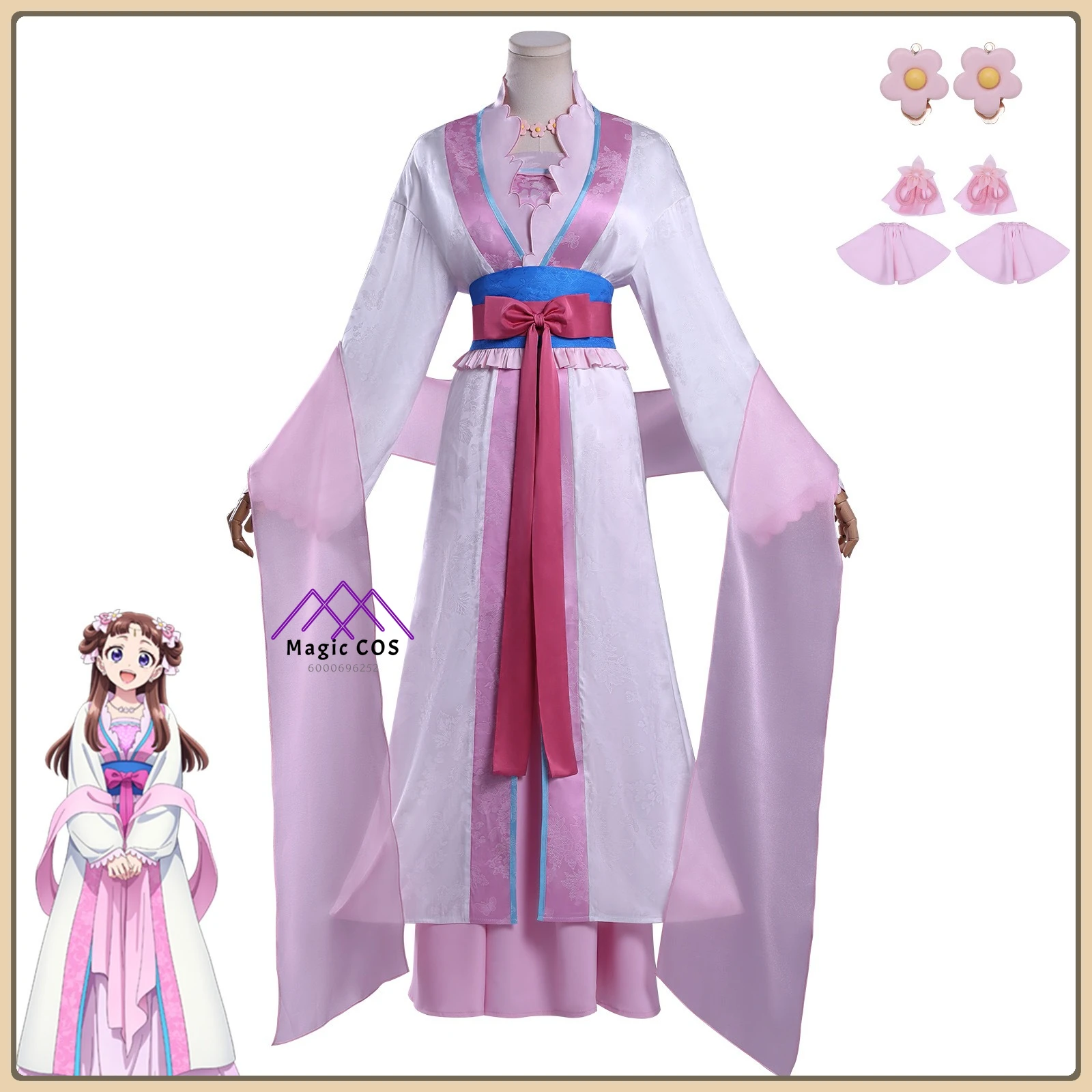 

The Apothecary Diaries Jufei Косплей Костюм с вышивкой Hanfu Высококачественный полный комплект аниме наряд для женщин Comic Con Party