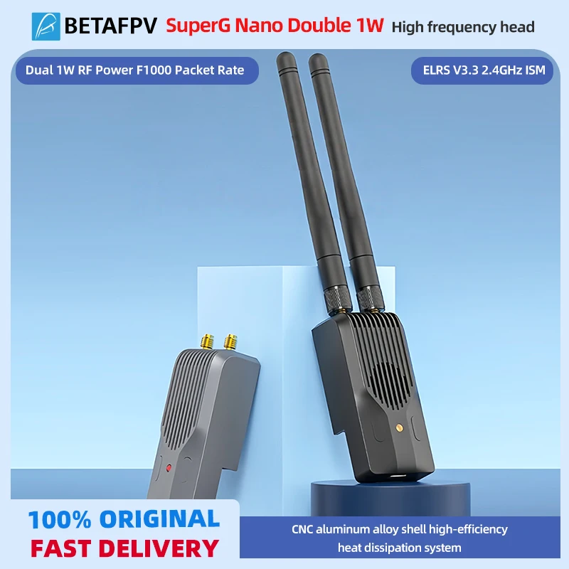 

BETAFPV SuperG Nano Transmitter First Ever Gemini Dual-Frequency Diversity Transmitter