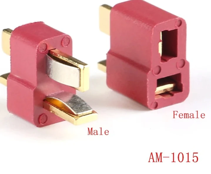 

1 пара Т-образных разъемов Deans, набор разъемов AM-1015 RC LiPo аккумулятор для вертолета, штекерные/гнездовые клеммы, набор разъемов