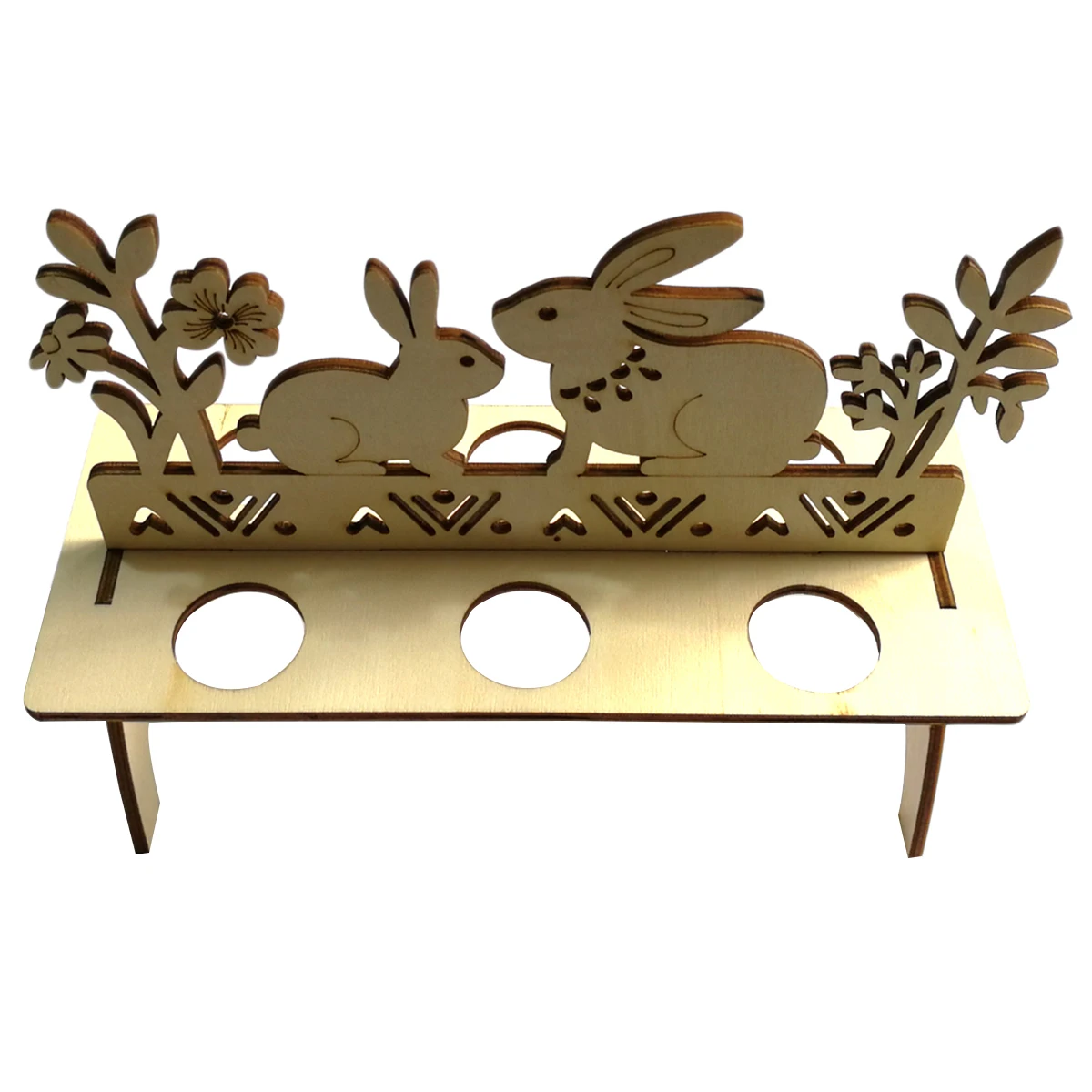

Wooden Egg Holder Natural Wood Craft Supplies Happy Easter Decorations Pastel Display DIY Crafts Wreath Easter Tree