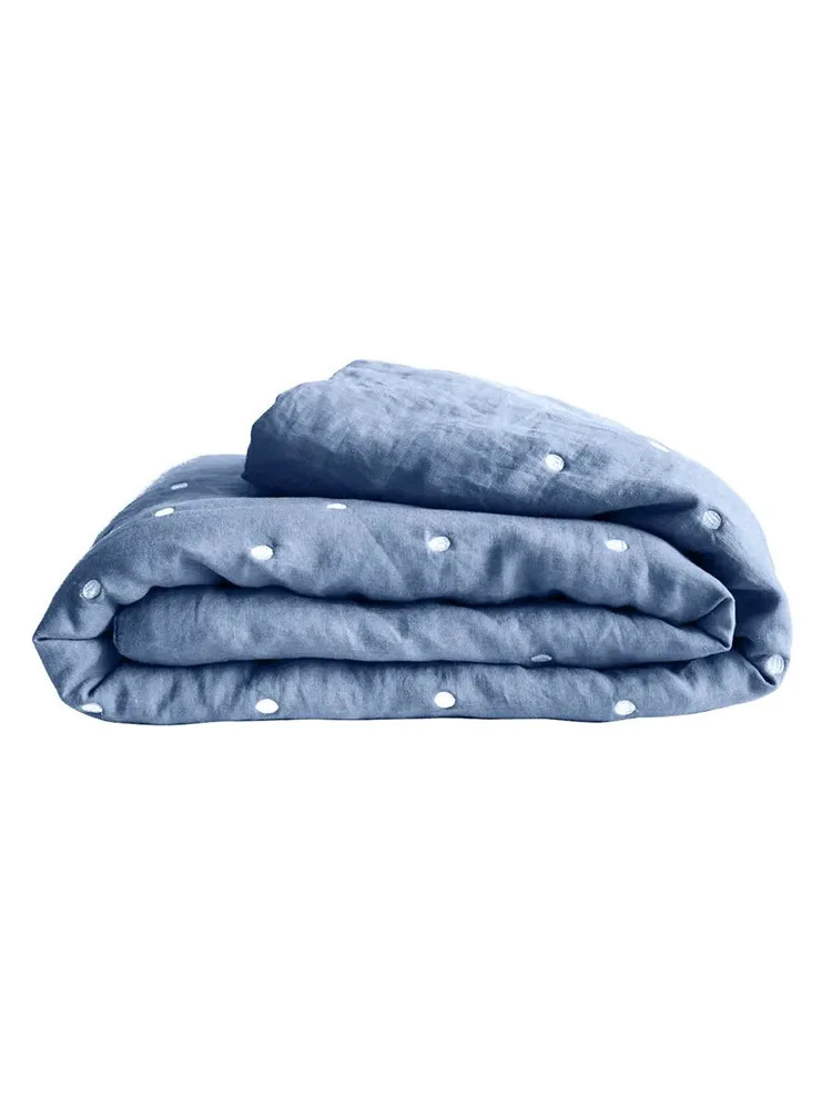 

Washable linen quilt color matching double-sided embroidered air conditioner quilt thin pad summer cool thin blanket