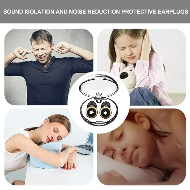 Noise Cancelling Earbuds For Sleeping Reusable Loop Earplugs With Storage Box Loop Sleep Earplugs Airplane Ear Plugs Silicone