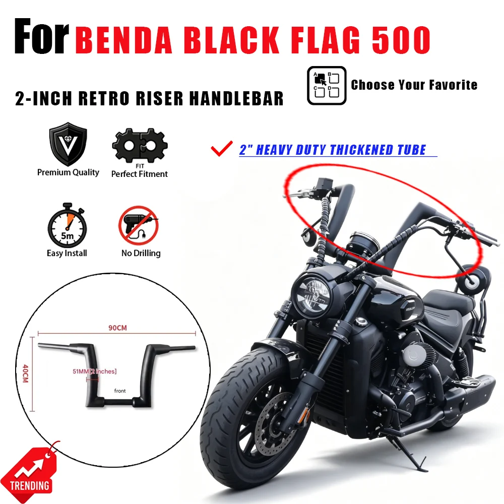 Руль-для-мотоцикла-benda-black-flag-500-bd500-2-дюймовый-утолщенный-ретро-руль-с-увеличенной-высотой-аксессуары-для-мотоциклов-руль-манилляр