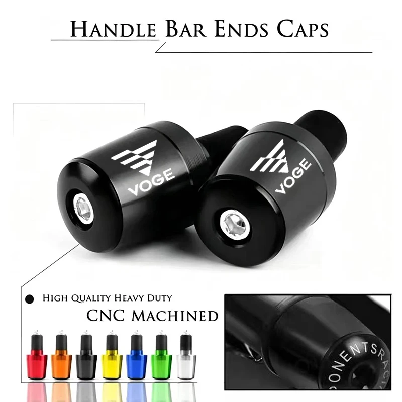 For Loncin VOGE 300 RALLY 300 GY 300 300RALLY 300GY Accessories Motorcycle Handlebar Grips Handle Bar Cap End Plugs