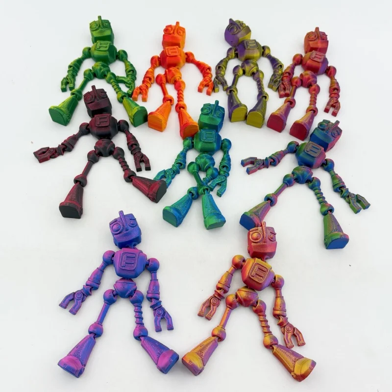NEW 3D printed quirky robot models, home room desktop decoration, indoor and outdoor party decorations,  Birthday Festival gifts