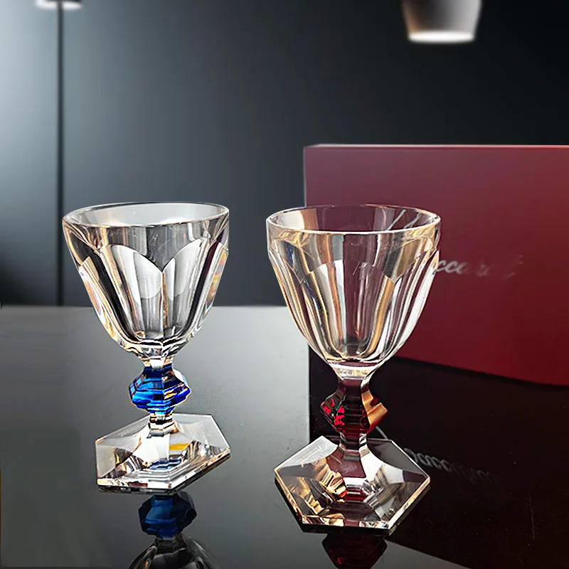 Crystal glass goblet red wine glass light luxury high-end gift box 20-300ml with legs