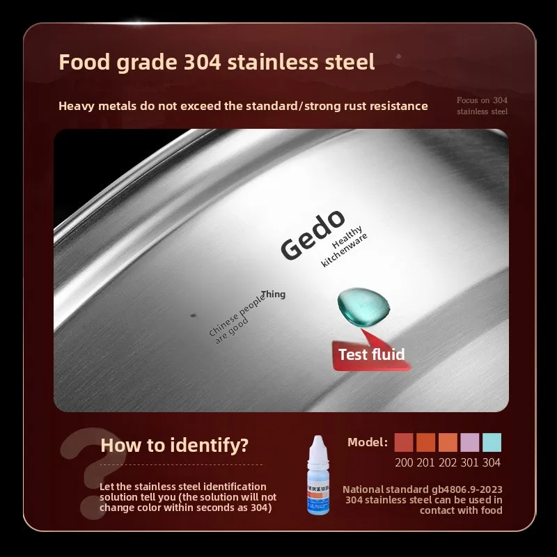 304 Stainless Steel Steam Pot Thickened Induction Cooker Multi-Functional Sauna Pot Seafood Steamer for Household And Commercial