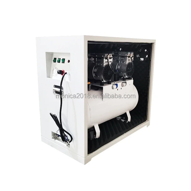 de-tal Laboratory Portable de-tal Products oilless air compressor 1 for 4 unit 1680W 60L With Silent Box