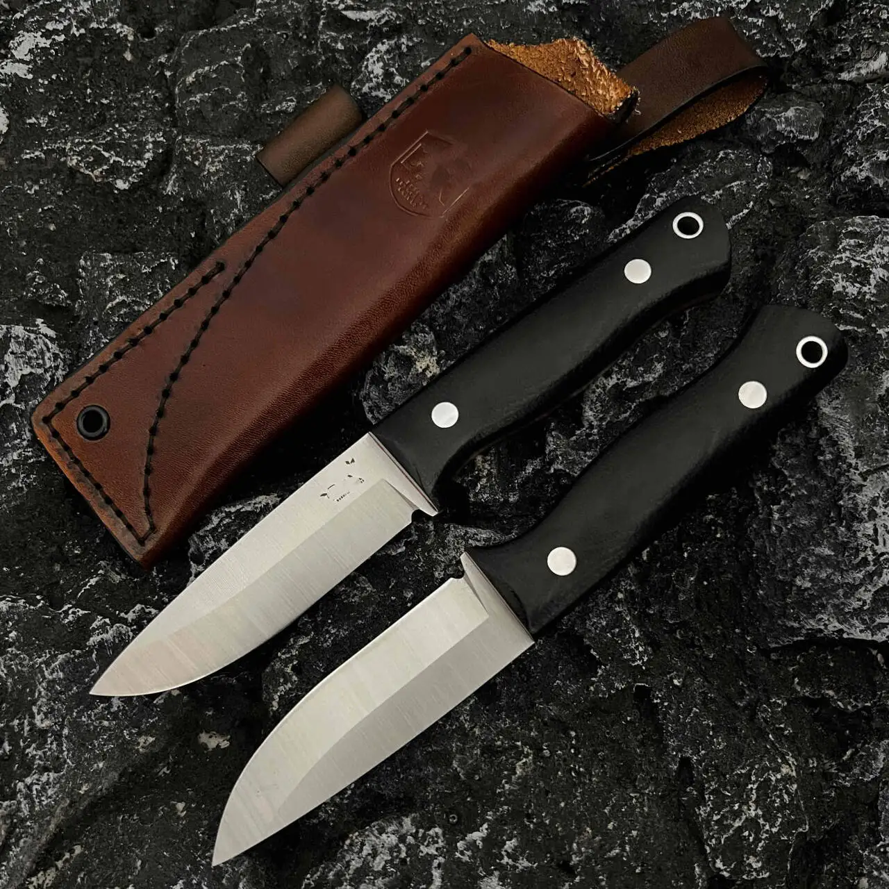 Outdoor Camping Fixed Knife 14C28N Integrated Steel Scandinavian Blade EDC Convenient Tool for Outdoor Hunting Fruit Knife