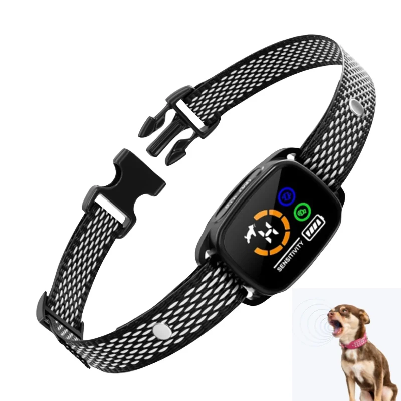 

Type-C Rechargeable Dog Training Device Pet Accessories Smart Anti Barking Dog Collar Pet Dog Anti Barking Dog Training Collars