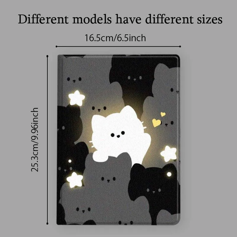 Cartoon Cat Star For Xiaomi Redmi Mi Pad 8 7 6 5 4 2 SE K 12.4 11.2 12.1 11 8.8 Pro Max Ultra Inch Tablet Case view 5