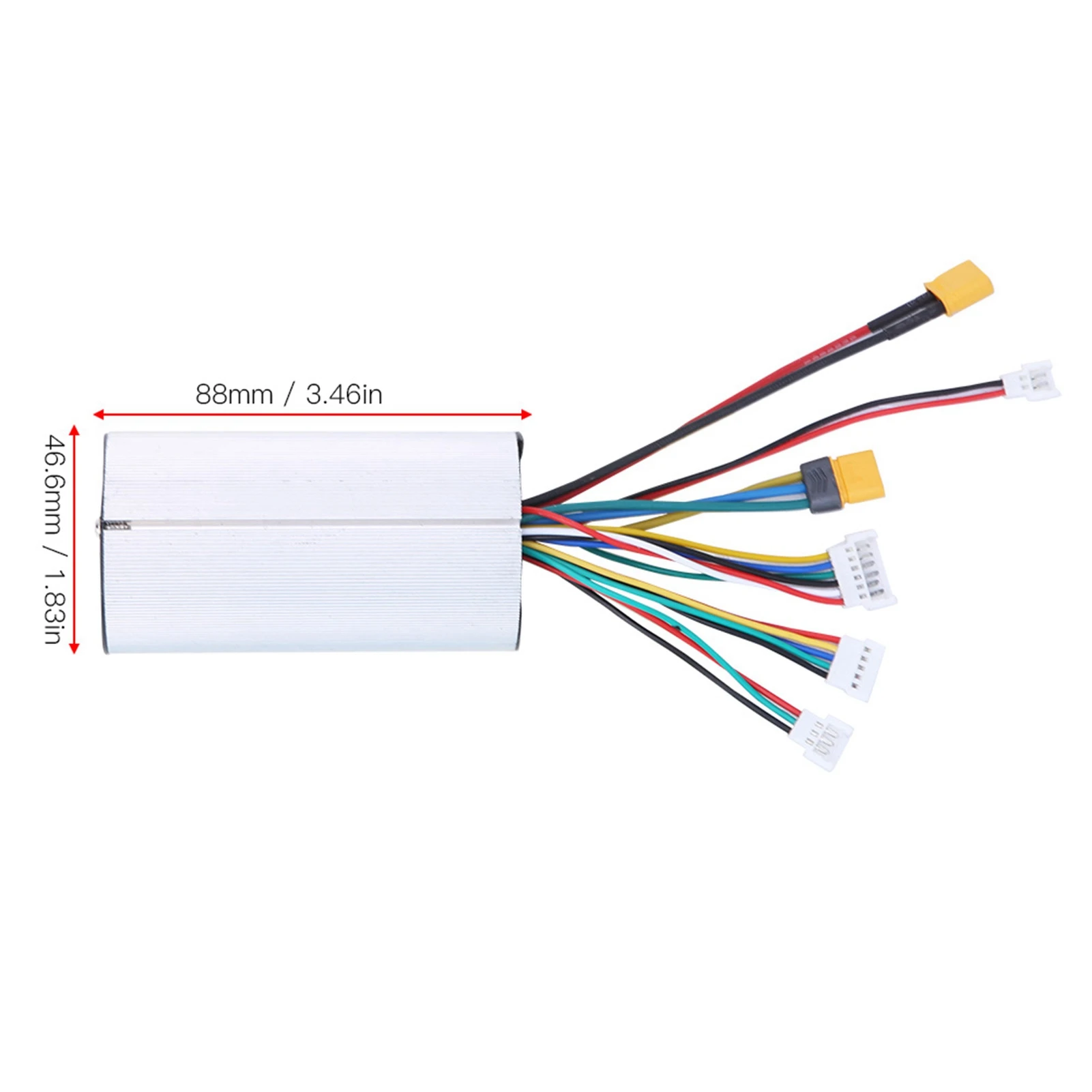 21V 12A 250W Electric Bike Controller with 5.5inch LCD Monitor and Throttle Brake Electric Scooter Instrument Brake Controller