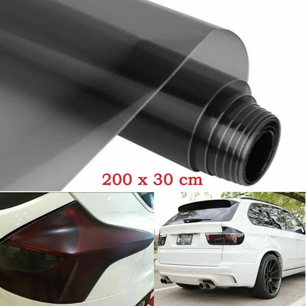 

1 Roll Of Vinyl Film 30 X 200cm Light Smoke Black Tint Film Headlights Tail Lights Car Vinyl Wrap Auto Accessories