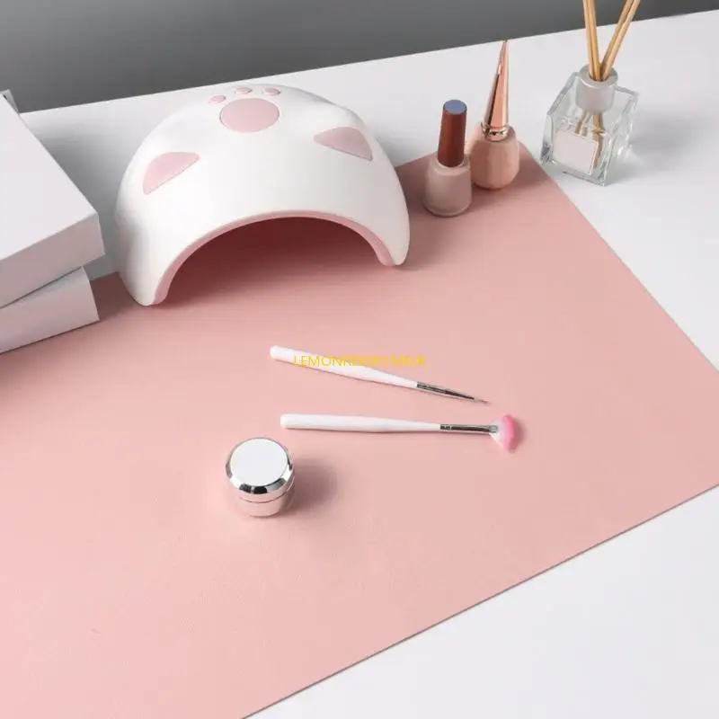 M4ya เล็บผ้าปูโต๊ะแผ่นรองแขนเล็บสำหรับเล็บอะคริลิค, แผ่นตะปูสำหรับโต๊ะ, เล็บมือที่วางไว้