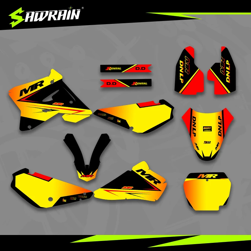 

Sawrain для SUZUKI 01-18 RM85 мотоциклетные графические фоны, наборы наклеек