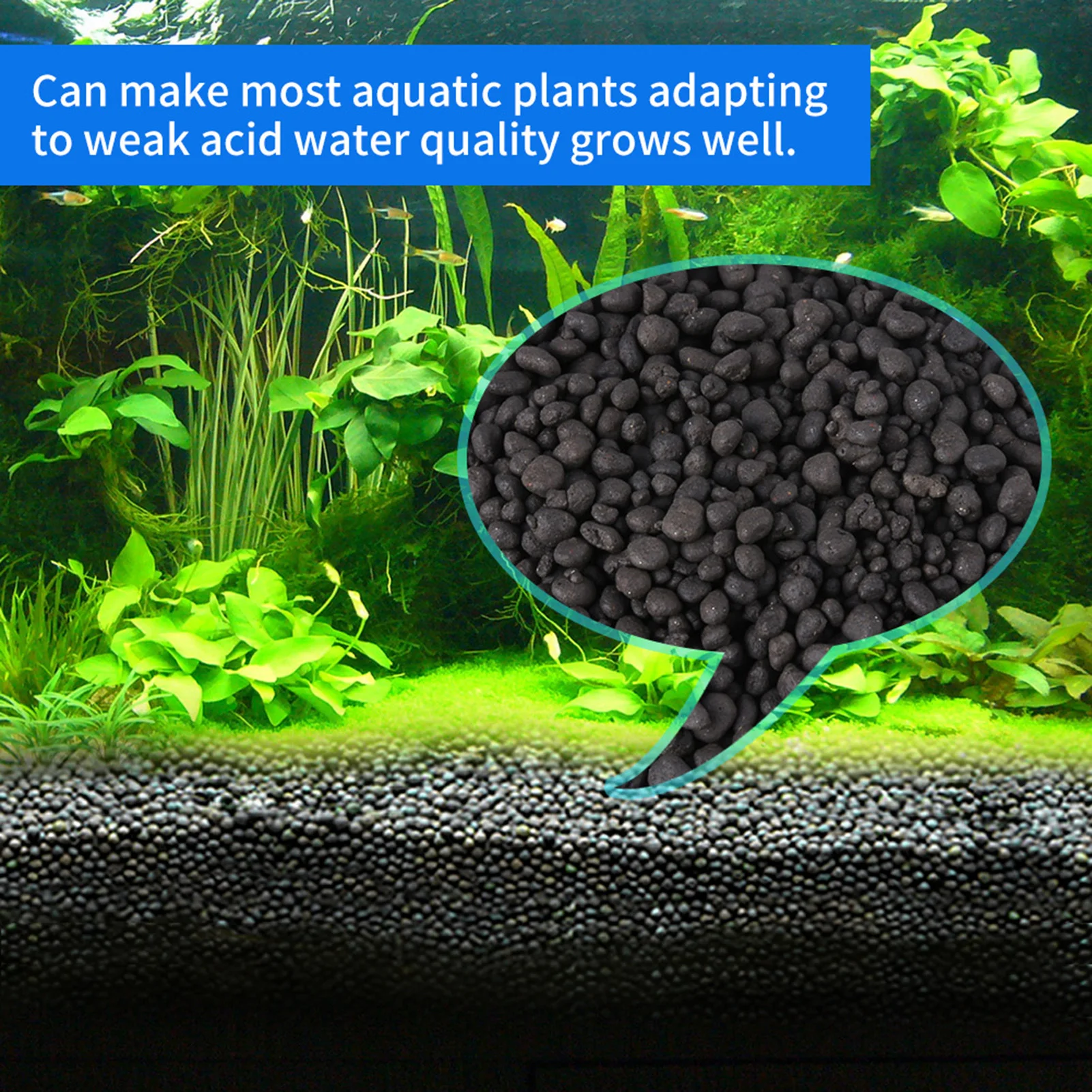 Aquarium  Mud Fish  Accessory 1000g/Bag Aquarium Fish  Bottom Water Grass Seeds Plant Sand Mud Aquarium Accessory