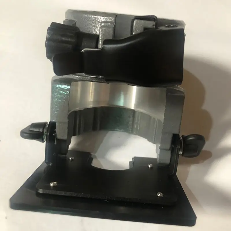 Wood Router Fixed Base Electric Hand Trimmer Adjustable Multi-angle Plunge Router Base Aluminum Alloy Patchwork Base 전기대패