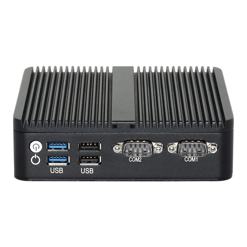 Mini computador industrial sem ventilador processador intel n100 2x hdmi 1x dp 2x com db9 rs232 2x lan m.2 ssd 4x usb win10/11 linux